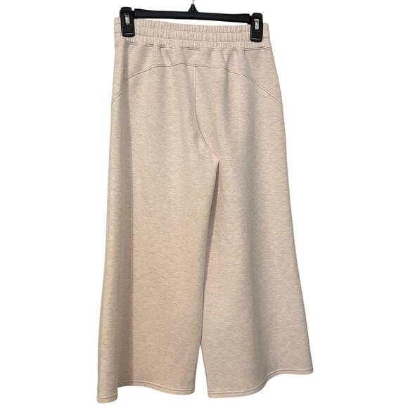 Spanx Air Essentials Oatmeal Heather Cream Cropped Wide Leg Pants Size XS - Picture 5 of 5